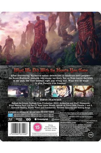 Attack On Titan - Final Chapters (Ep. 88-94) Blu-Ray Steelbook