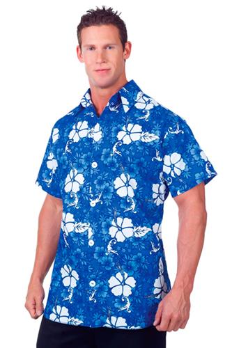 Hawaii Skjorte, Blå