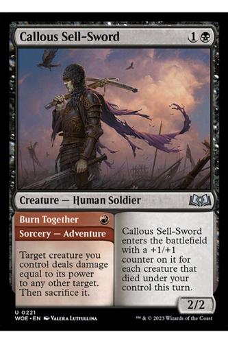Callous Sell-Sword // Burn Together