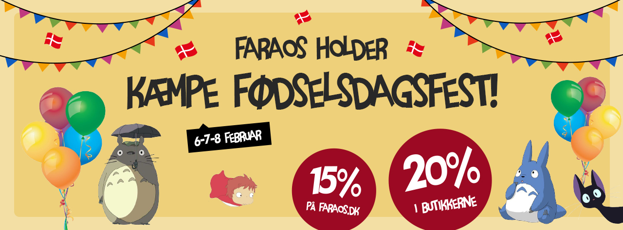 Kæmpe Fødselsdagsfest! Spar 15-20% i butik og på web!