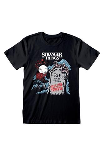 Stranger Things - RIP Eddie (Unisex Black T-Shirt Front ) Medium ...